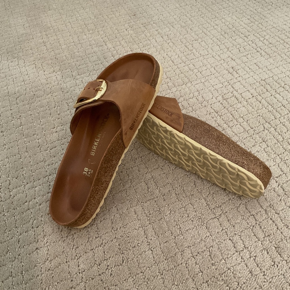 Birkenstock Madrid Big Buckle Cognac